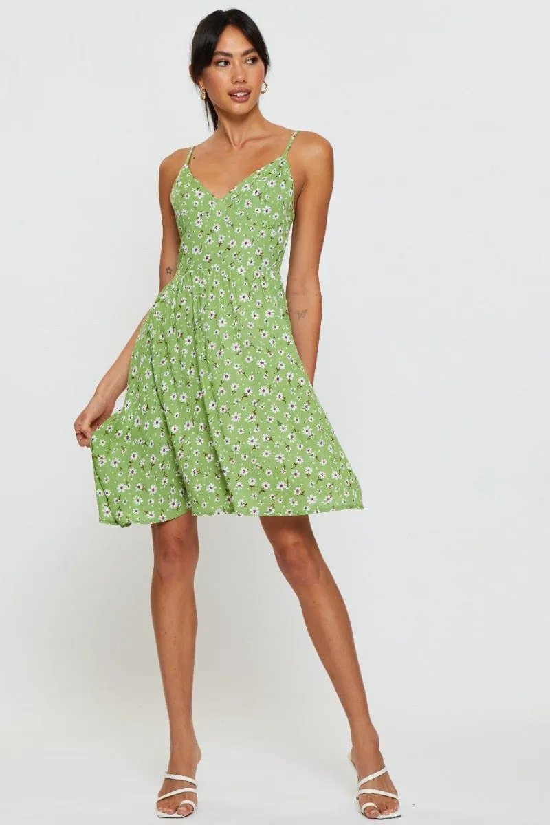 Relaxed Look Urban Wear Print A Line Dress Mini