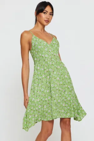 Star Pop Print A Line Dress Mini