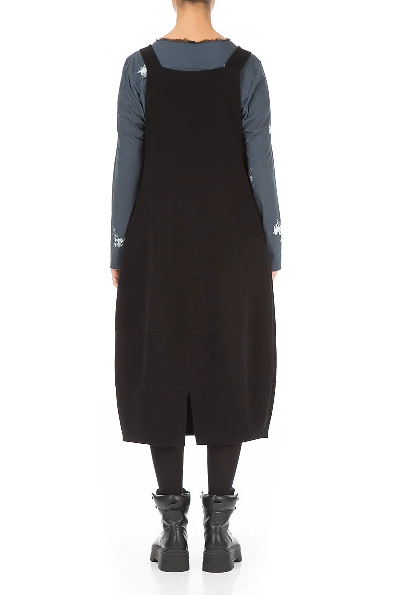 Casual Trousers Sporty Jacket Black Cotton Jersey Balloon Pinafore Dress
