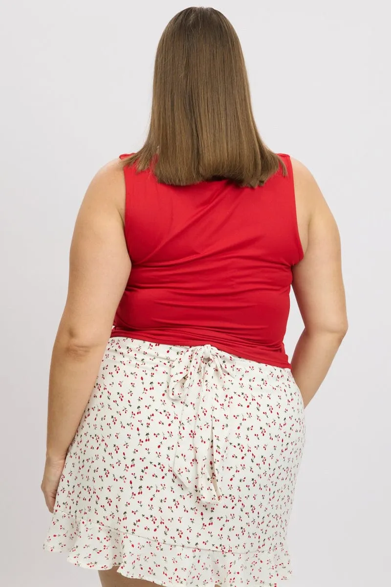 River Core Red Tank Top Sleeveless Supersoft