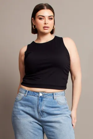 Black Tank Top Crew Neck Supersoft Warm Fit Tough Core
