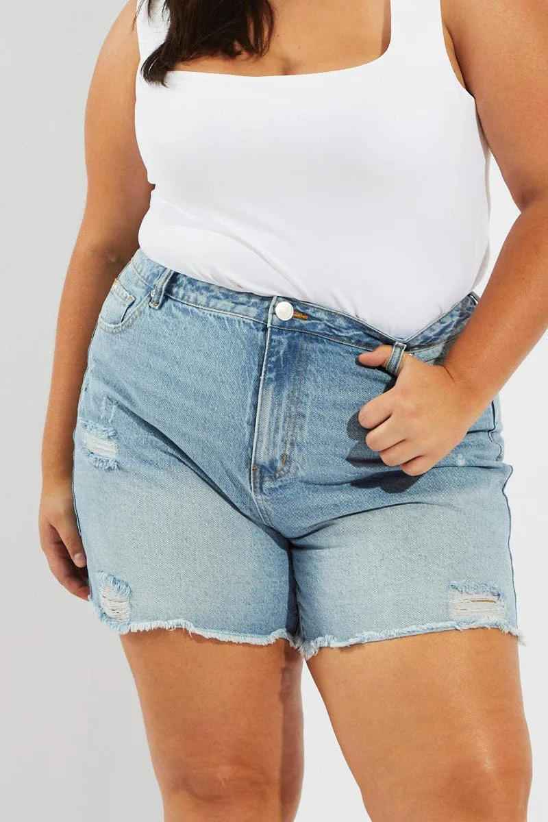 Relaxed Fashion Denim Relaxed Shorts High Rise