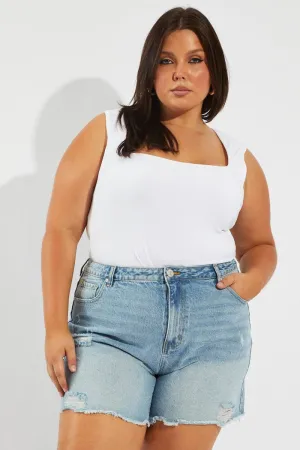 Denim Relaxed Shorts High Rise Country Core