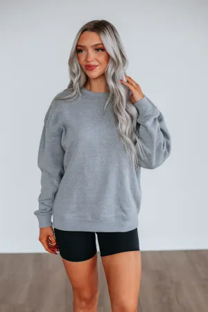 Jandi Lounge Crewneck - Heather Grey Chic Accessory
