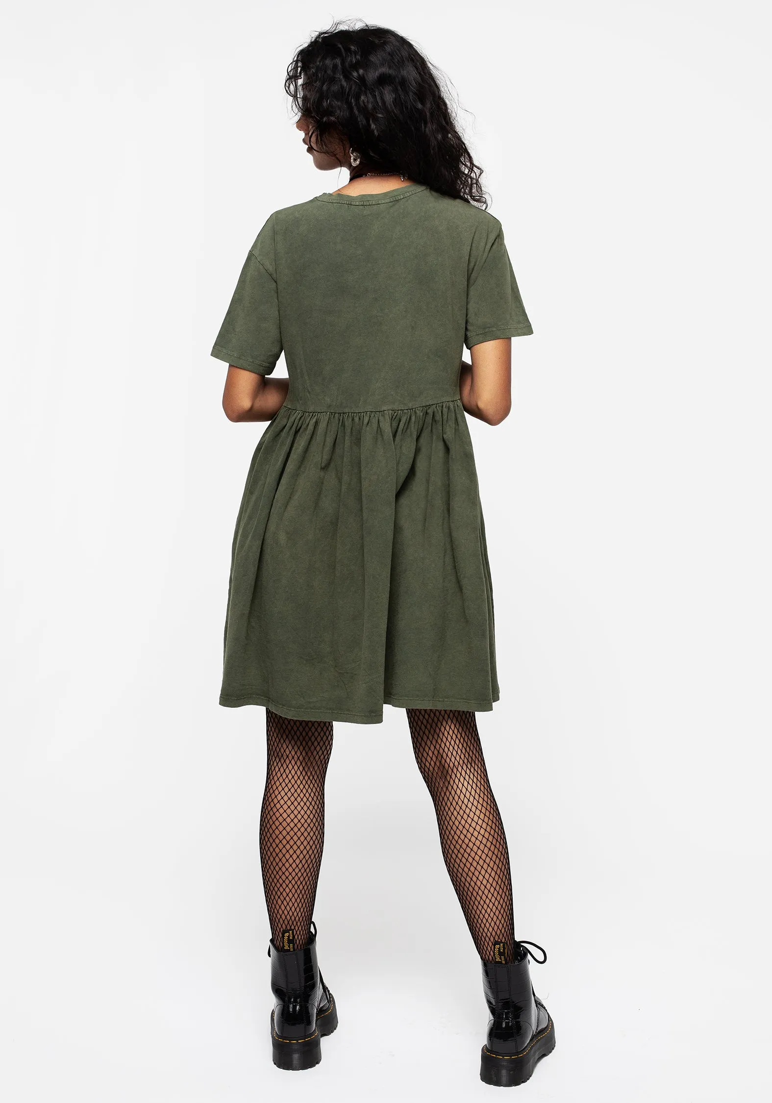 Charming Chic Wear Obscura Graphic Print Mini Skater Dress