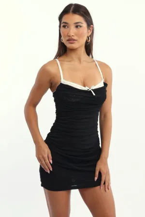Black Bodycon Dress Mesh Mini Code Soul Global Cool