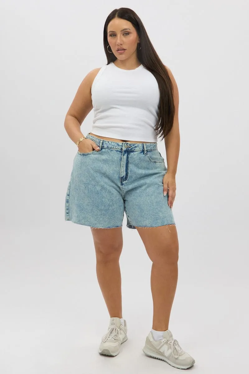 Denim Jorts Shorts Mid Rise River Core