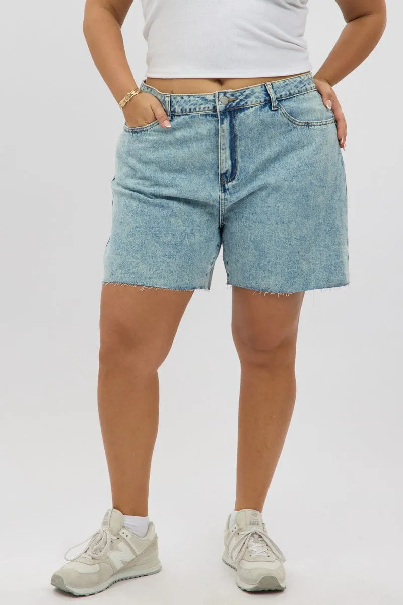ZeroIrritationLabels Denim Jorts Shorts Mid Rise