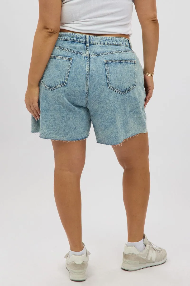 Denim Jorts Shorts Mid Rise Layer Safe HypoallergenicTextile