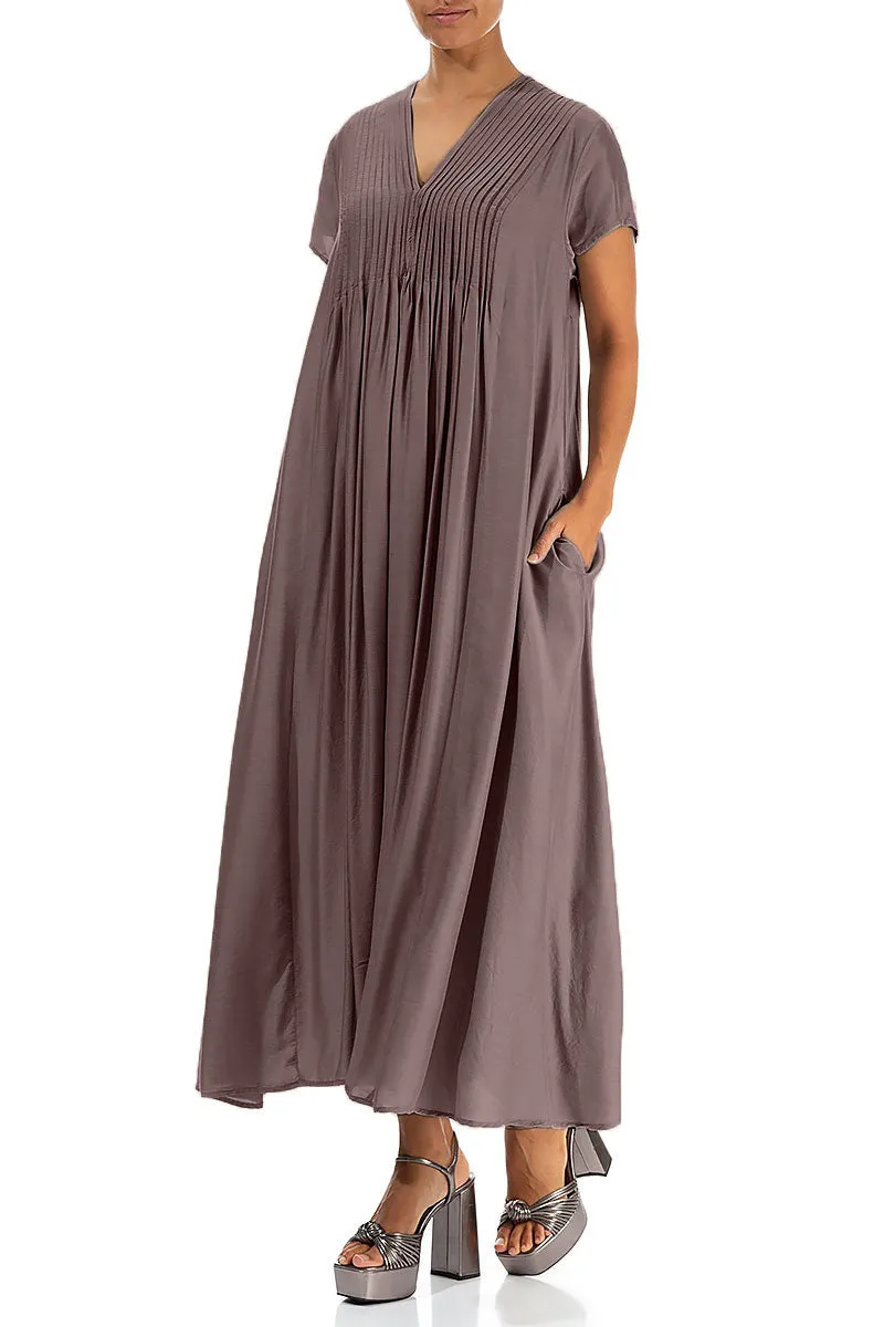 WindResistantWeave Romantic Truffle Silk Bamboo Dress