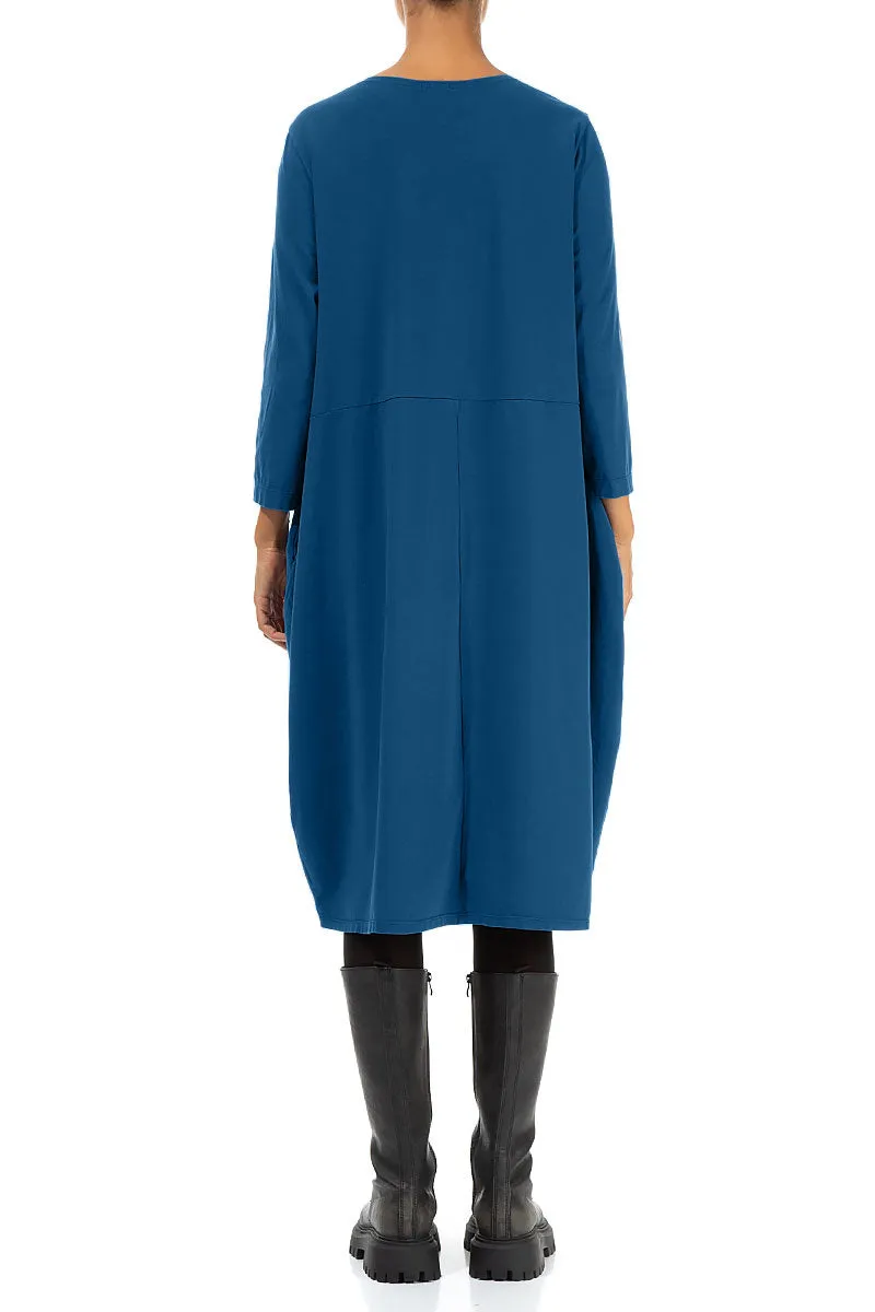 Balloon Royal Blue Cotton Dress Breezy Comfort