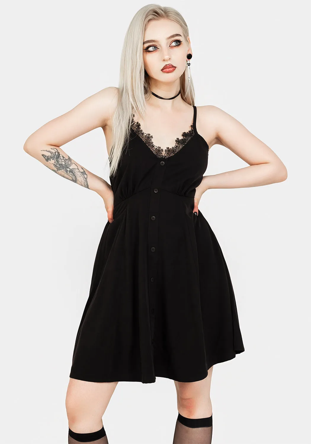 Angelica Mini Dress Hidden Pocket Design Chic short-length dress