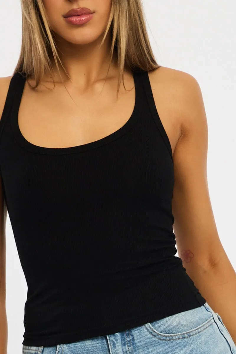 Black Tank Sleeveless Layering Piece