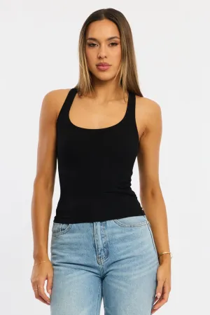 Casual Shirt Black Tank Sleeveless