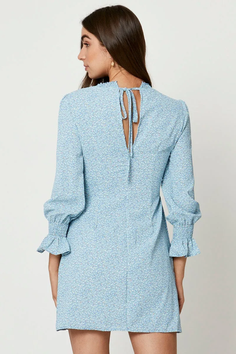 Print Skater Dress Winter Wear