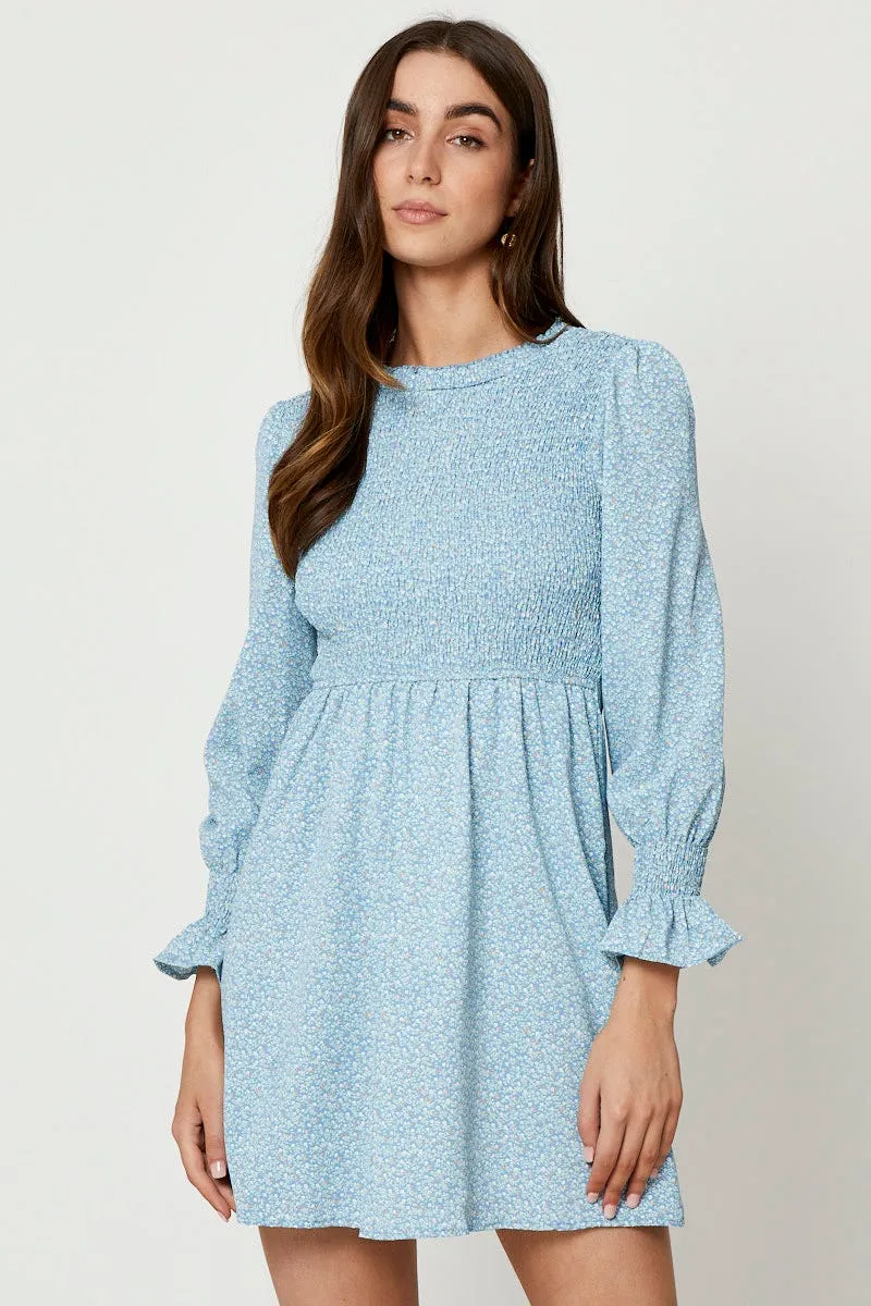 Heavy Outerwear HighVisibility Print Skater Dress