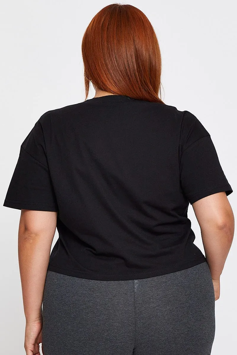 comfortable option Black Short Sleeve Cali Harley T-shirt