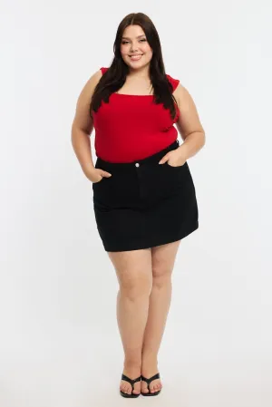 Denim Mini Skirt A-line Light Wear