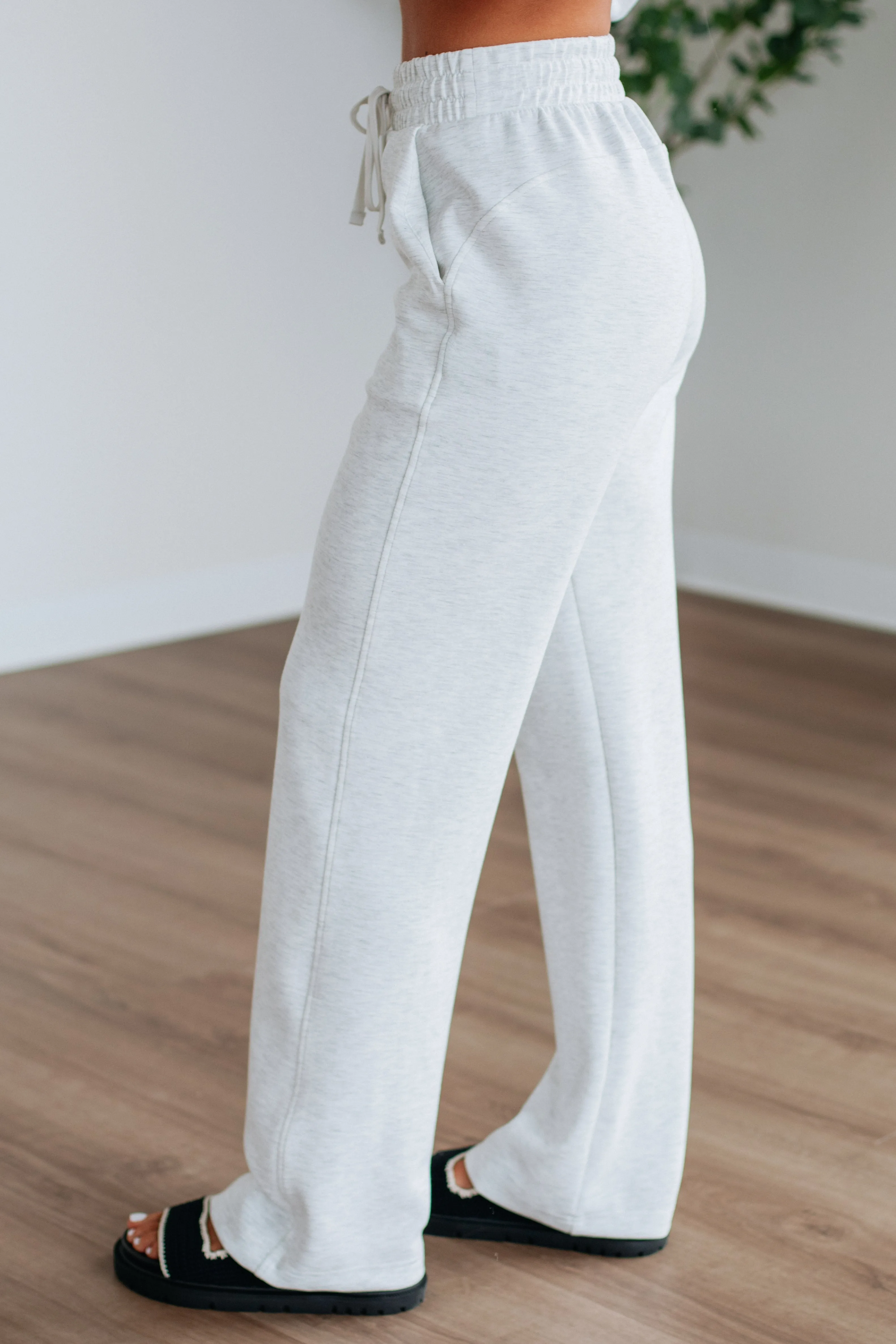 Kirsten Lounge Pants - Grey Melange Hypoallergenic fabric Cozy Layering