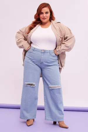 Modern Look Go-To Basic Denim Baggy Denim Jeans High Rise
