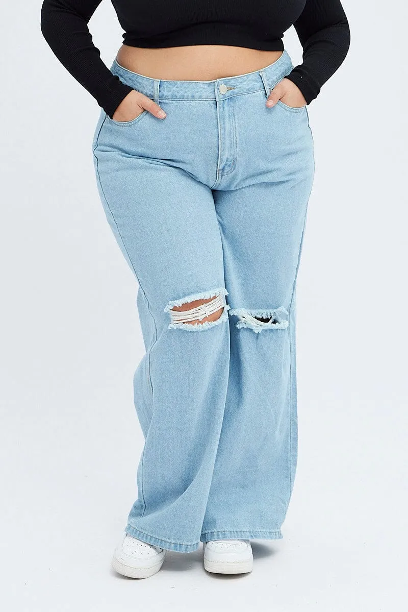 Versatile Weekend Style Daily Favorite Denim Baggy Denim Jeans High Rise