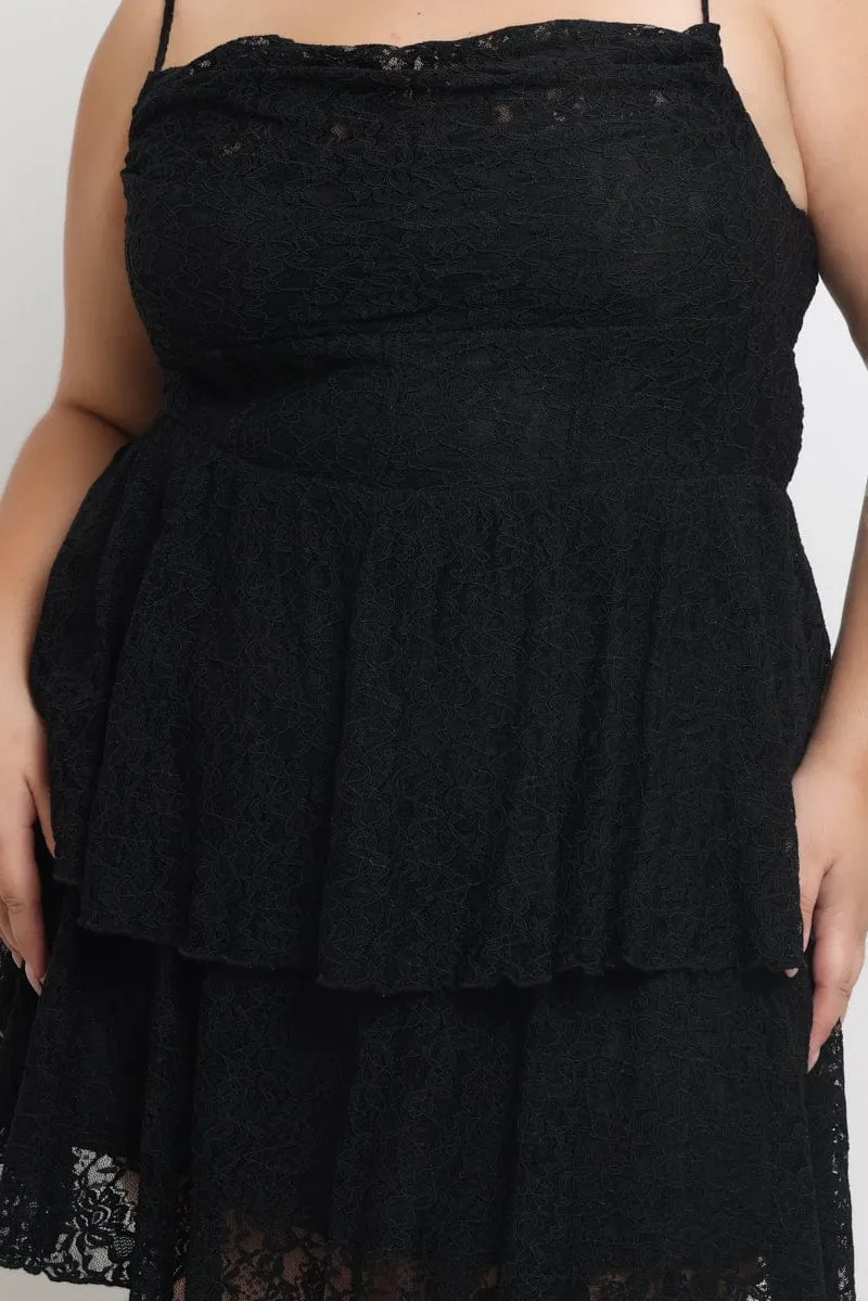 Black Lace Corset Mini Dress Stylish short formal dress