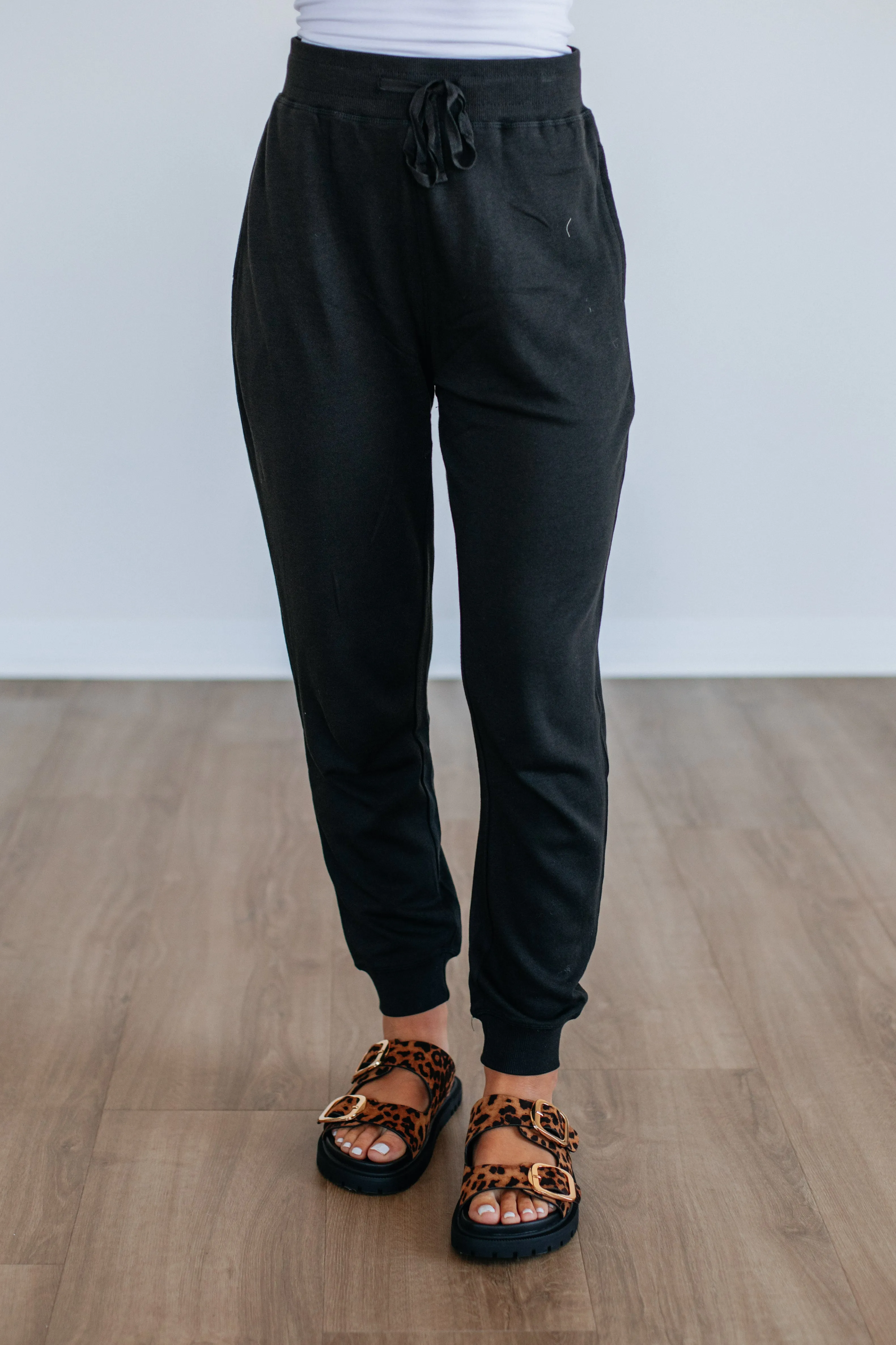 Merritt Lounge Joggers - Black BreathableMeshLining Comfort Stretch