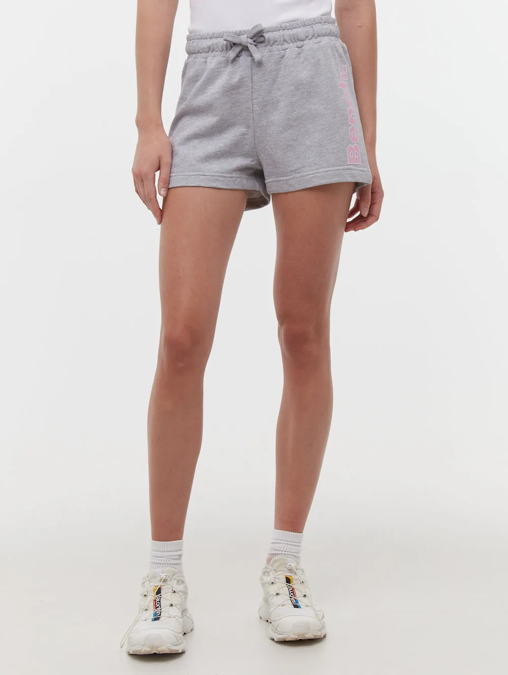 Phoebe Hip Logo Jogger Shorts King Mode