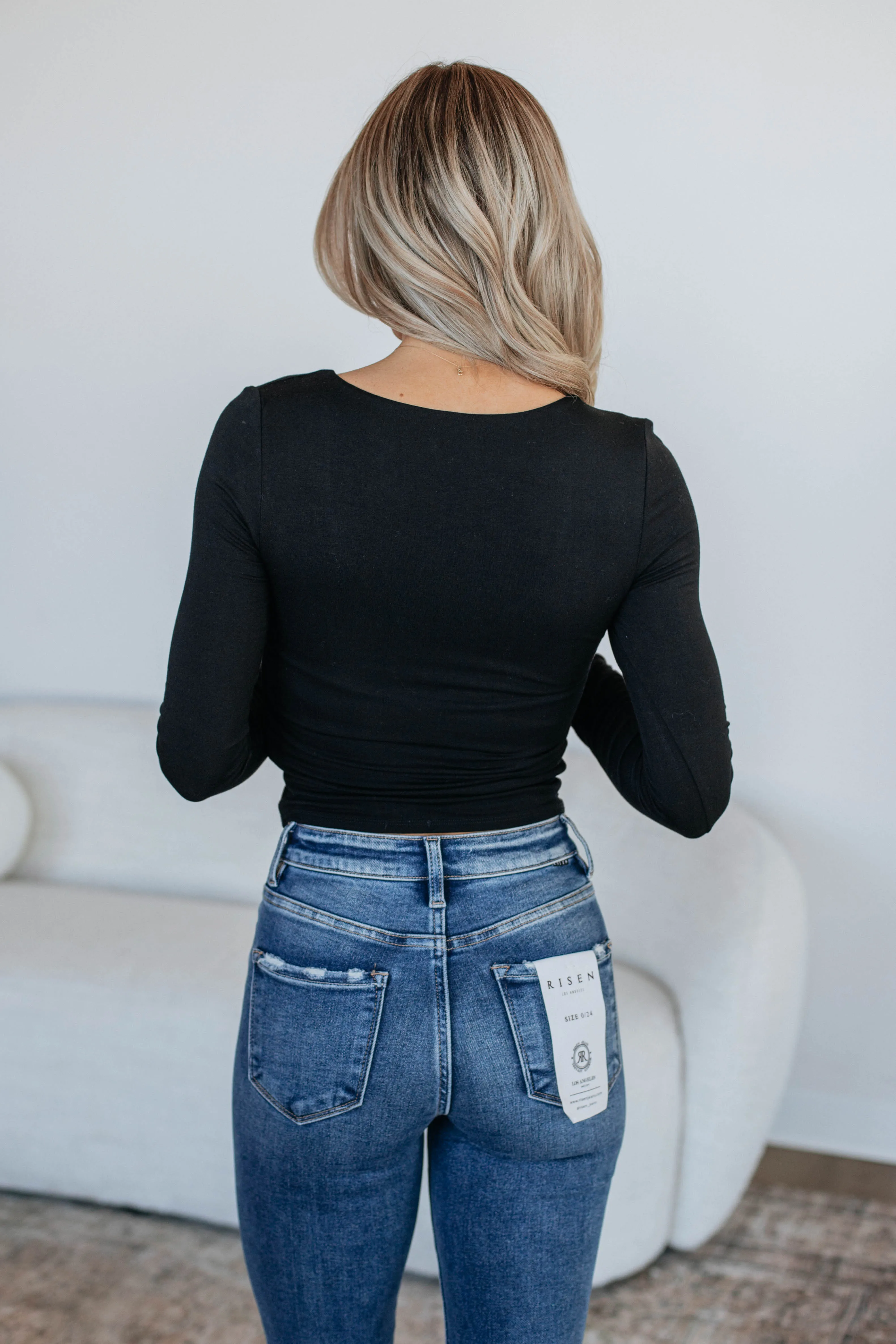 Shayla Basic Top - Black TearResistantMaterial