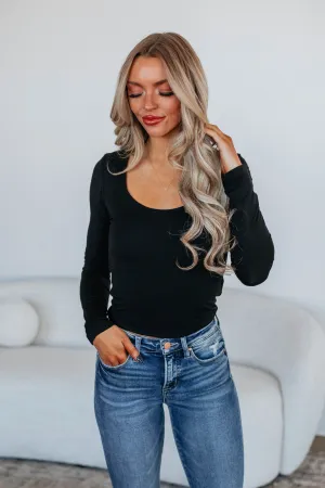 Saga Vibe Shayla Basic Top - Black