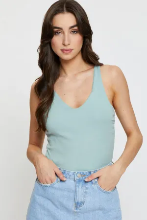 Green Tank Top Sleeveless MultiFunctional Pockets Street Sport