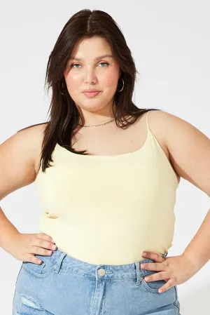WindproofInterior Yellow Singlet Top Scoop Neck Supersoft