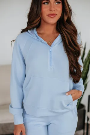 Aubrie Half-Zip Pullover - Frost HighCollared Design