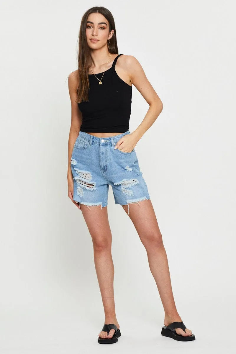 Sustainable Wear Black Singlet Top Sleeveless Seamless
