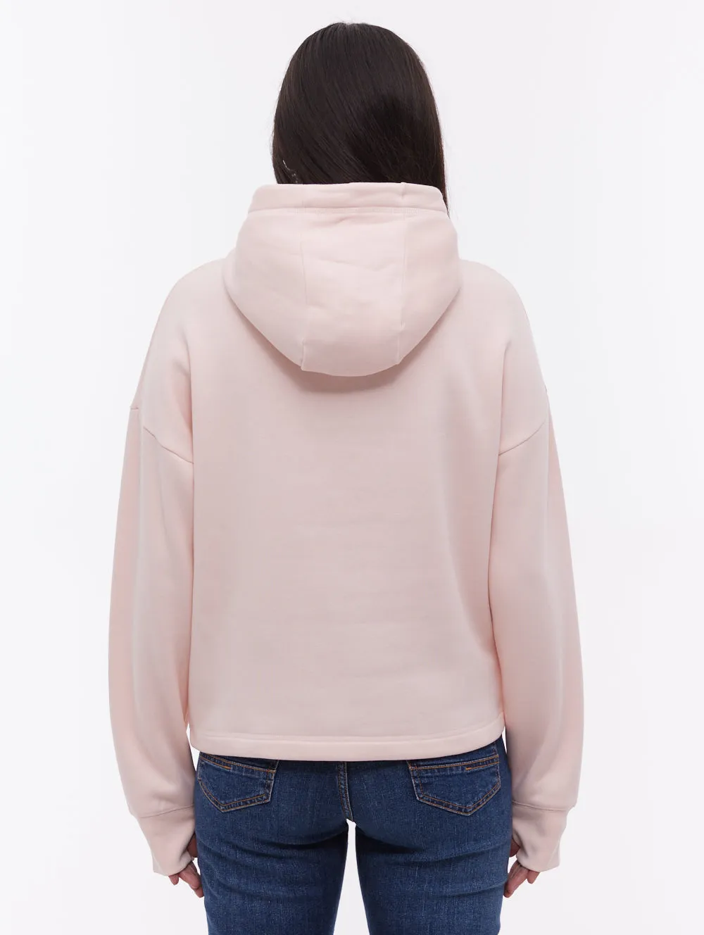 Elaina Deboss Hoodie - Pink World Tone