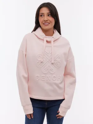 Elaina Deboss Hoodie - Pink Craft Core Versatile Fashion
