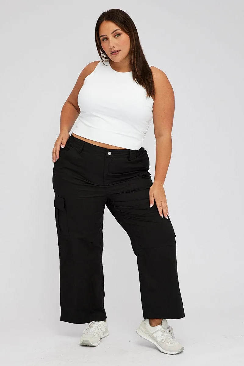 White Tank Top Crew Neck Supersoft Warm Sweater Comfortable Pants
