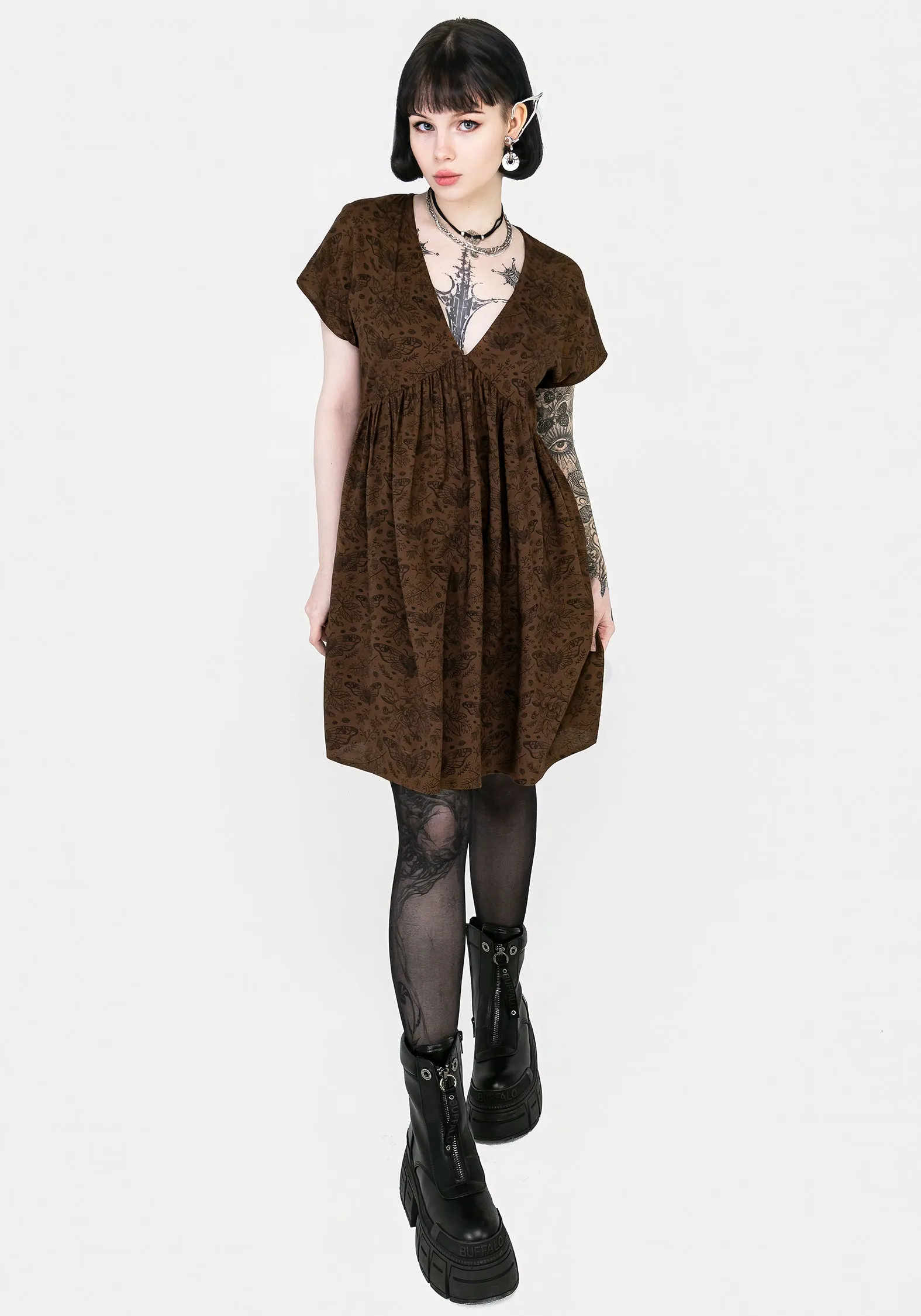 Rosamoth Mini Smock Dress Pop Glow
