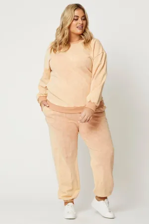 Orange Jersey Track Pants MultiPocketSystem Solid shade
