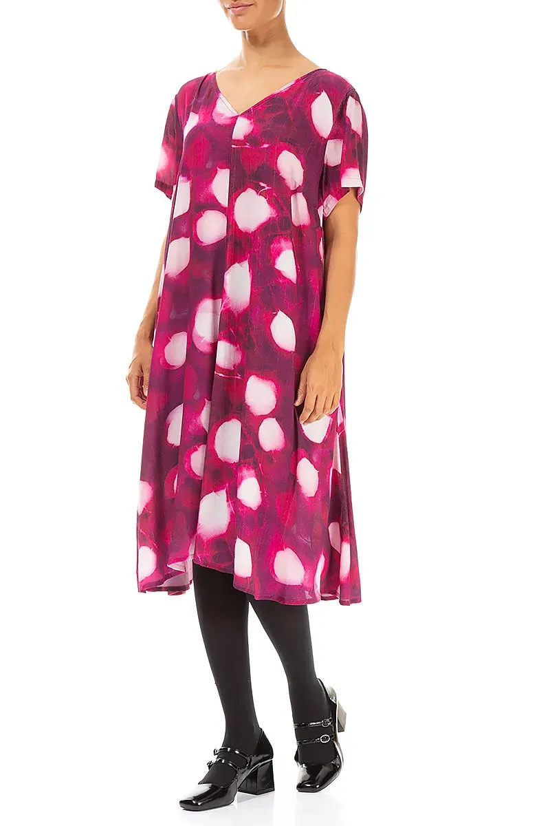 EcoConscious Production Cozy Pajama Set V-Neck Pink Dream Viscose Dress