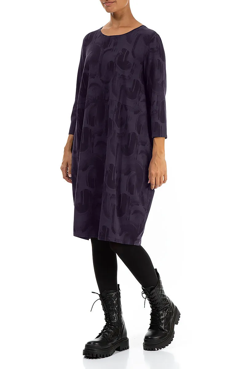 Balloon Vintage Violet Paintwave Cotton Dress Trans Glow Reflective Safety Accents