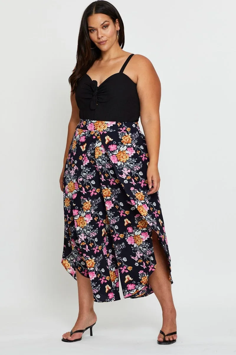 Black Tie Front Bodysuit Sleeveless Soft Lining