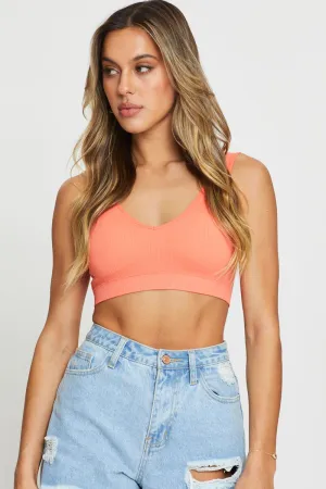 Farm Glow Lightweight Jacket Red Bralette Seamless