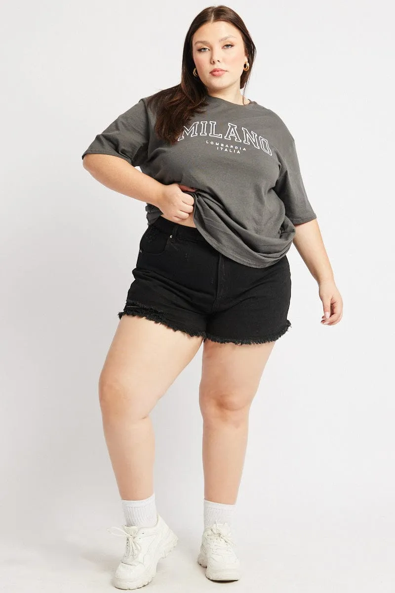 Smart Fit Black Relaxed Shorts