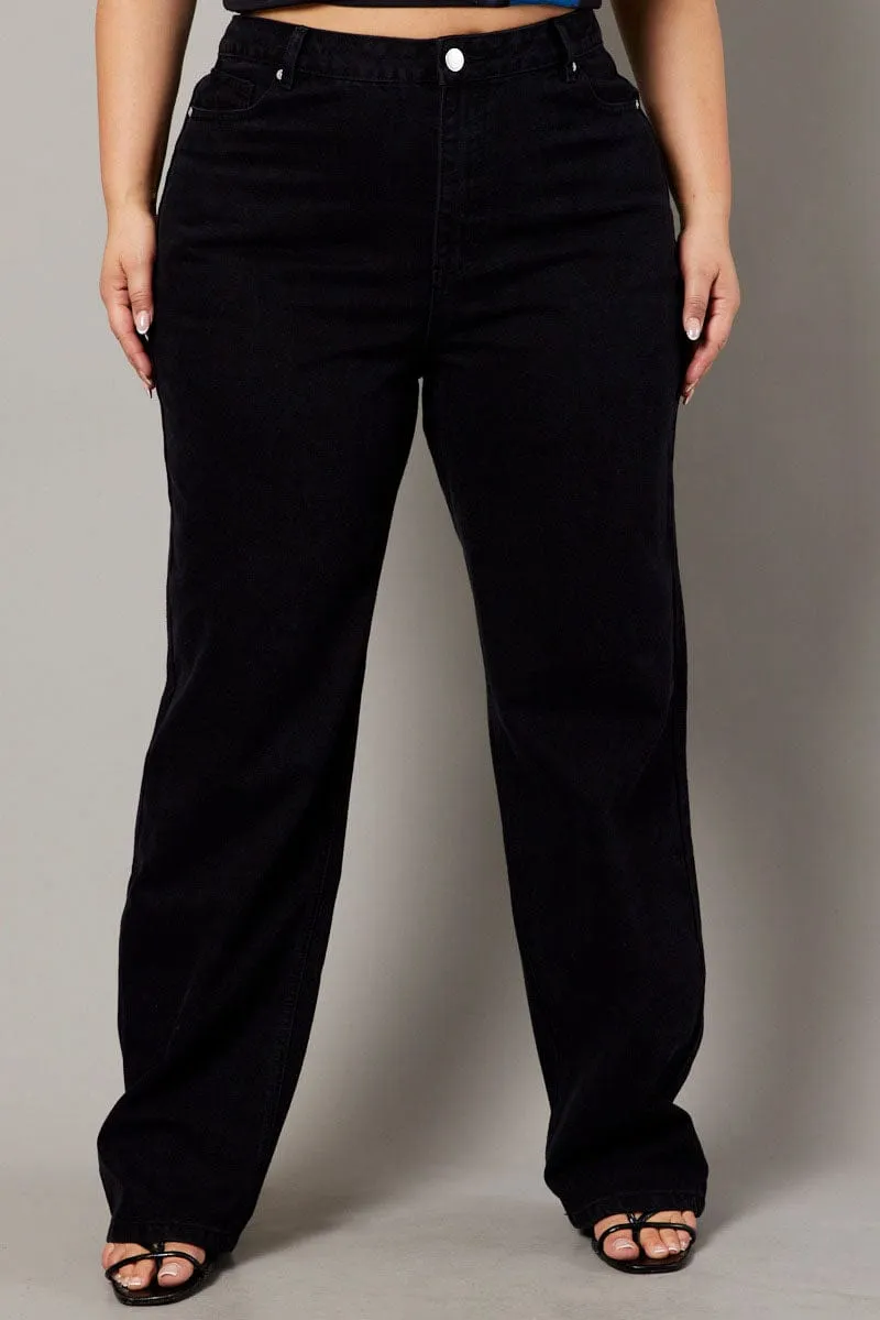 Festival Outfit Professional Wear Home Comfort Bold Look Sunny Vibes Black Mom Jeans High Rise