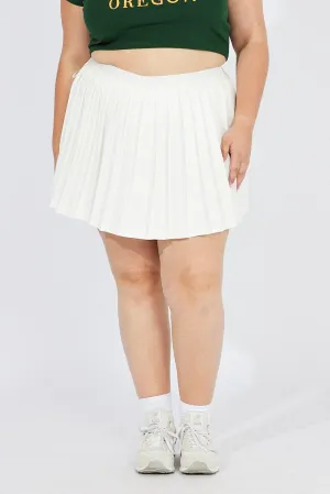 Outfit Combo Timeless Outfit White Pleat Tennis Skirt Shorts Underneath