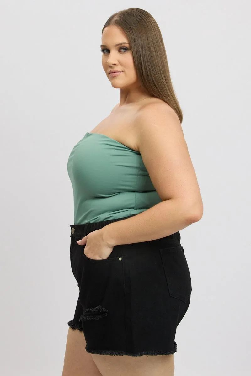 Love Energy RecycledBlend Black Relaxed Shorts High Rise