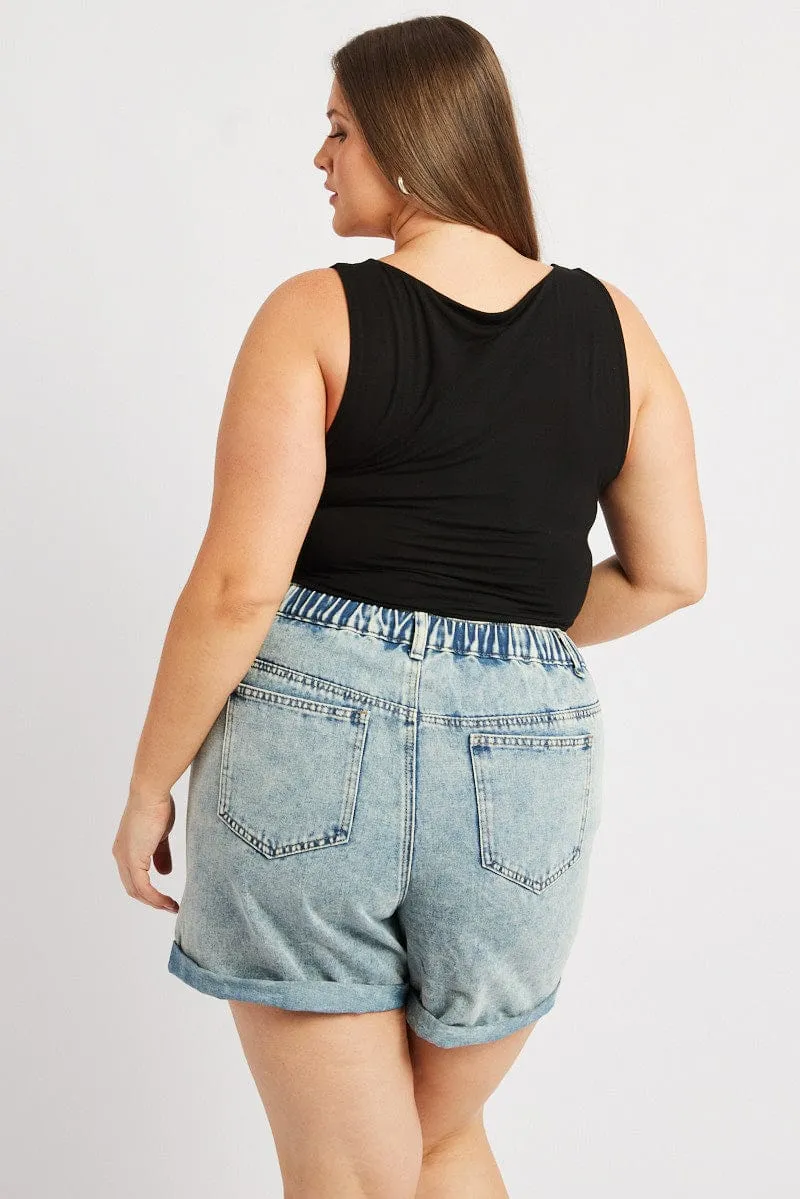 Black Bodysuit Sleeveless Supersoft Warm Fashion Bead Soul