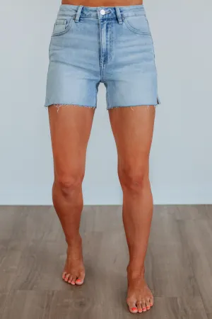 Color Variety Tinley Risen Shorts - Light Wash