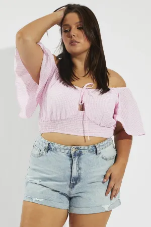 Denim Relaxed Shorts Mid Rise Fashionable Vest